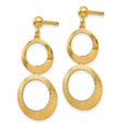 thumbnail image 2 of 14K Yellow Gold Earring Drop & Dangle Women'S 28 mm 12, 2 of 3