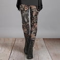thumbnail image 4 of Women's Christmas Leggings High Waisted Winter Workout Pants Tummy Control Santa Claus Print Gym Legging Tights, 4 of 4