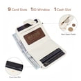 thumbnail image 6 of Montana West Small Wallet for Women Floral Embossed RFID Bifold Mini Card Holder with Tassel, Beige, 6 of 7