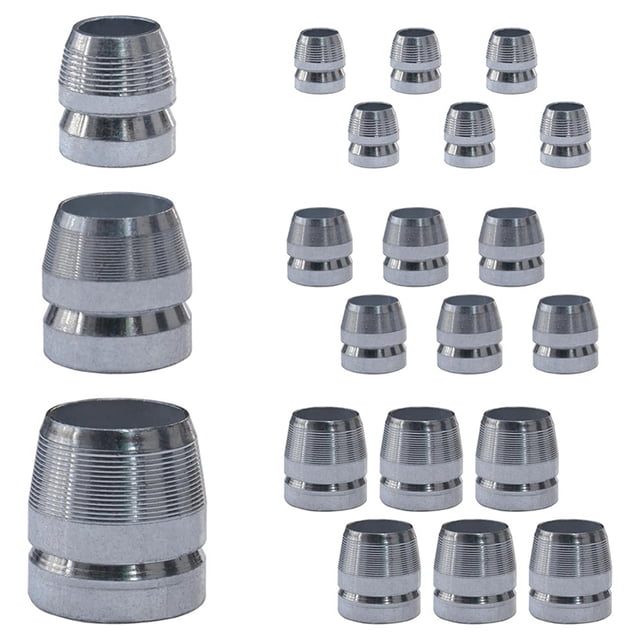 21 Piezas de Cuñas Hacha Redondas, Seguridad, Metal, Juego Acero (0,31/0,39/0,47 Pulgadas)