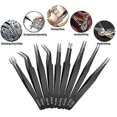 thumbnail image 4 of 10pcs Esd Tweezers Set Model Making Tool Precision Mechanical Tweezers Plotter Electronic Weed Tool, 4 of 4