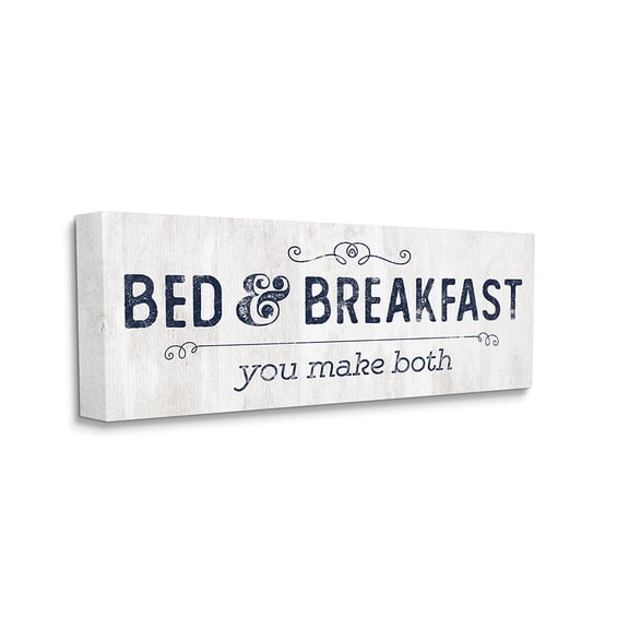 Stupell Industries Self-Serve Bed and Breakfast Rustic Home Sign Canvas Wall Art by Kyra Brown