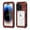 Red, variant on for iPhone 14 Plus Case Waterproof Shockproof Dustproof Full-Body Sturdy with Camera Lens Protection and Built-in Screen Protector,Underwater Full Sealed Cover for iPhone 14 Plus, Black