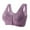 32#Purple, variant on Front Closure Bras for Older Women 2025 - Wireless No Underwire, Full Coverage Breathable Bra, Push Up Plus Size Everyday Bralette for Seniors