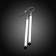 thumbnail image 3 of Pendientes colgantes de barra larga chapados en plata de ley 925 minimalistas para mujer, gancho elegante que cuelga, joyería geométrica simple de moda hipoalergénica para Fo, 3 of 5