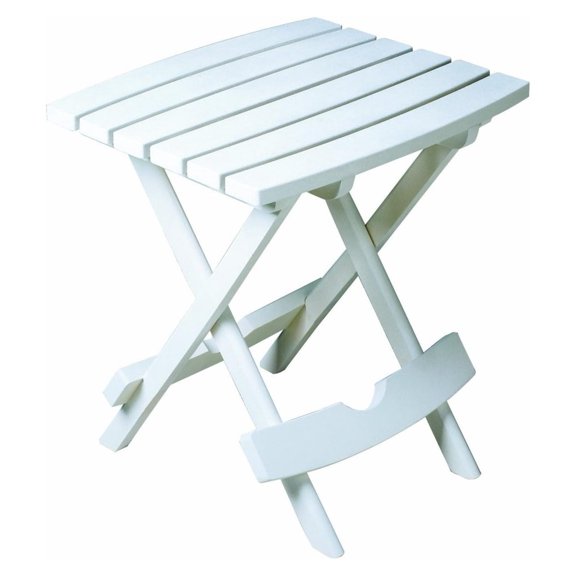 HeSLehs, White 8500--3700 Plastic Quik-Fold Side Table