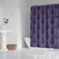 thumbnail image 2 of Purple Gothic Bat Pattern Shower Curtain 72"x72" ,Bathroom Decorative Shower Curtains Set with 12 Hooks,Modern Waterproof Washable Shower Curtain, 2 of 6