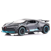 BDTCTK 1/32 Scale Bugatti Divo Car Model Toy Zinc Alloy Casting Pull Back Vehicles with Sound and Light Toys for Kids Boys and Girls Gifts