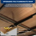 thumbnail image 6 of Perfect Garden 10' x 14' ft Outdoor Pergola Gazebo,Wall-Mounted Lean to Metal Awning Gazebo with Roof,Large Heavy Duty for Patio,Decks,Backyard, 6 of 10