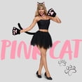 thumbnail image 2 of Joyfy 5 Pcs Cat Costume Accessory Set for Adults & Kids，Kitty Halloween Costume with Cat Ears Headband, Paws Gloves Bow Tie Tail for Party Cosplay, 2 of 8