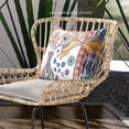 thumbnail image 6 of Amrita Sen Designs CAPL615FSDS-BL-16x16 16 x 16 in. Love Your Vase Peacock Suede Blown & Closed Pillow - Red, White & Blue, 6 of 6