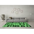 thumbnail image 3 of Ahgly Company Indoor Rectangle Abstract Emerald Green Modern Area Rugs, 2' x 3', 3 of 4