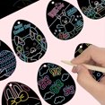 thumbnail image 7 of EUDIDV Easter Hanging Decor;Easter Scratch Paper Arts And Crafts For Kids 30 Pcs Scratch Arts Set Supplies;Charming Easter - Themed Wall Hangings, 7 of 7