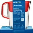 thumbnail image 4 of Brita 10 Cup Large Plastic Water Filter Pitcher, Red, BPA Free with 1 Standard Brita Filter, 4 of 12