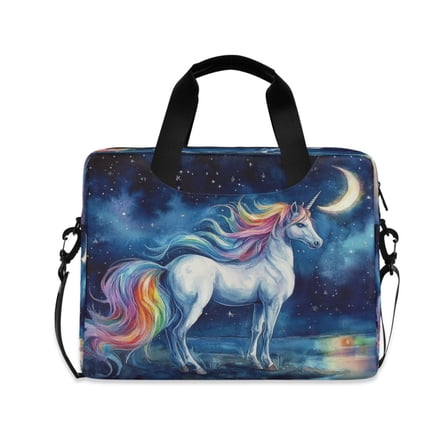16" Laptop Tote Bag Laptop Sleeve Case Computer Briefcase for Work & Travel Beautiful Watercolor Unicorn