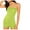 Green, variant on Women's Strapless Tube Romper Open Back Bodycon Short Jumpsuit Orange L
