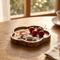 thumbnail image 5 of Wooden Organizer Tray, Round Serving Platter for Snacks and Small Items on Coffee Tables, 5 of 6