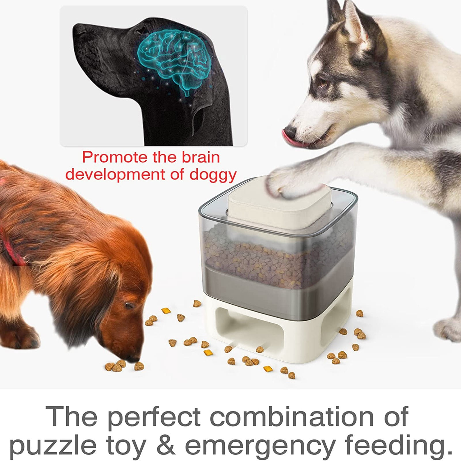 AikoPets Dog Puzzle Toy Dogs Brain Stimulation Mentally Stimulating Toys  Beginner Puppy Treat Food Feeder Dispenser Advanced Level 2 in 1  Interactive