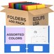 thumbnail image 1 of Folders VEEBOOST de 2 bolsillos, capacidad para 100 hojas, colores surtidos (400), 1 of 7