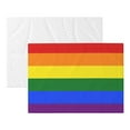 thumbnail image 4 of Flannel Throw Dog Blanket Gay Pride Flag Rainbow Soft Warm Print Pet Blankets for Small Dog Cat Puppy, 4 of 7