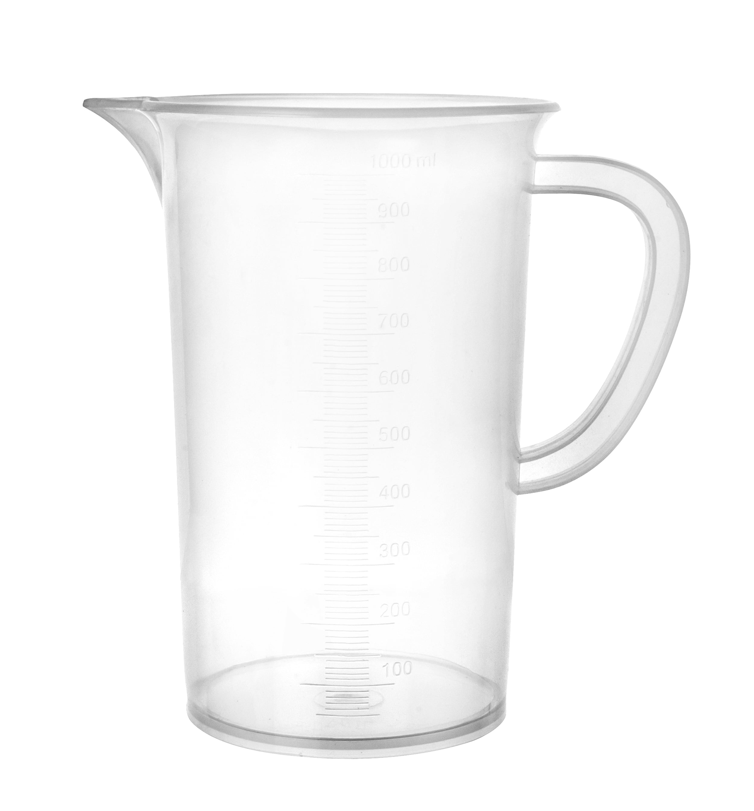 Measuring Jug, 1000ml Polypropylene Plastic Raised Graduations