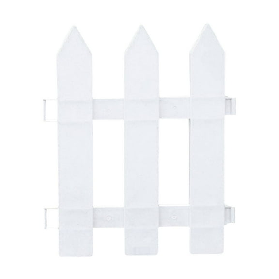 Garden Fence - Insert White Plastic Fence Garden Picket Fence Edgings Lawn Flowerbeds Plant Borders Decorative Garden Yard