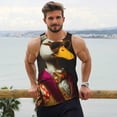 thumbnail image 6 of Picia Noble Style Duck Printed Men’s Performance Tank, Men's Workout Tank Top Moisture-Wicking Tank Top Muscle tee, Breathable Workout Shirt-XX-Large, 6 of 7