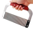 thumbnail image 4 of Mosiee Stainless Steel Wave Potato Cutter Crinkle Cutting Tool French Fry Slice Cutter, 4 of 9