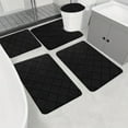 thumbnail image 5 of ZZkhGo 5 Piece Plush Foam Bath Rug Set Soft Absorbent Non Slip Machine Washable Bathroom Mat Variety Color Options, 5 of 7