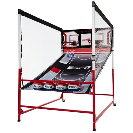 ESPN 80 inch 2-Player Roar Cage Arcade Basketball Game