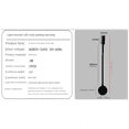 thumbnail image 7 of 1PCS Bedside Working Study Reading Lamp Wall Lamp Sconces 3W LED Book Lamp Wall Night Light LED for Bedroom Dormitory, 7 of 7