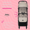 thumbnail image 4 of Carriola Ibaby Viaggio Plegable Tipo Maleta Ligera Compacta beige, 4 of 9