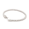 thumbnail image 2 of 2.4 TCW Solid 14Kt White Gold SI Clarity HI Color Pave Diamond Bracelet, 2 of 4