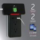 thumbnail image 1 of GE 2 USB 2 Outlet Surge Protector de Estación de Carga, Adaptador de S, 1 of 2