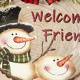 thumbnail image 4 of Decoración navideña, letrero colgante de madera, letrero navideño de bienvenida para puerta, guirnalda colgante festiva para puerta, 4 of 5