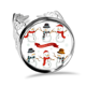thumbnail image 1 of Feliz Navidad copo de nieve muñeco de nieve Anillo de compromiso de boda de amor ajustable Unbranded  M, 1 of 3
