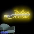 thumbnail image 2 of Handmadetneonsign Italian Cuisine Neon Sign, Italian Pasta Led Sign, Food Wall Art, Spaghetti Restaurant Wall Decor 77260, 2 of 5