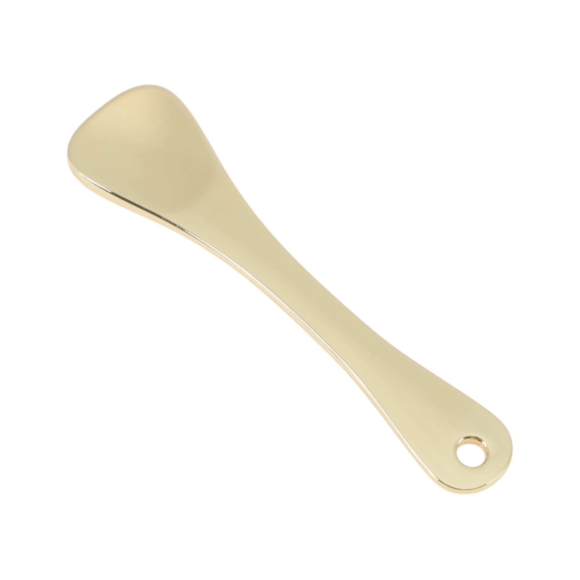 Unique Bargains Portable Reliable Mini Makeup Cosmetic Spoon 2pcs Gold Tone