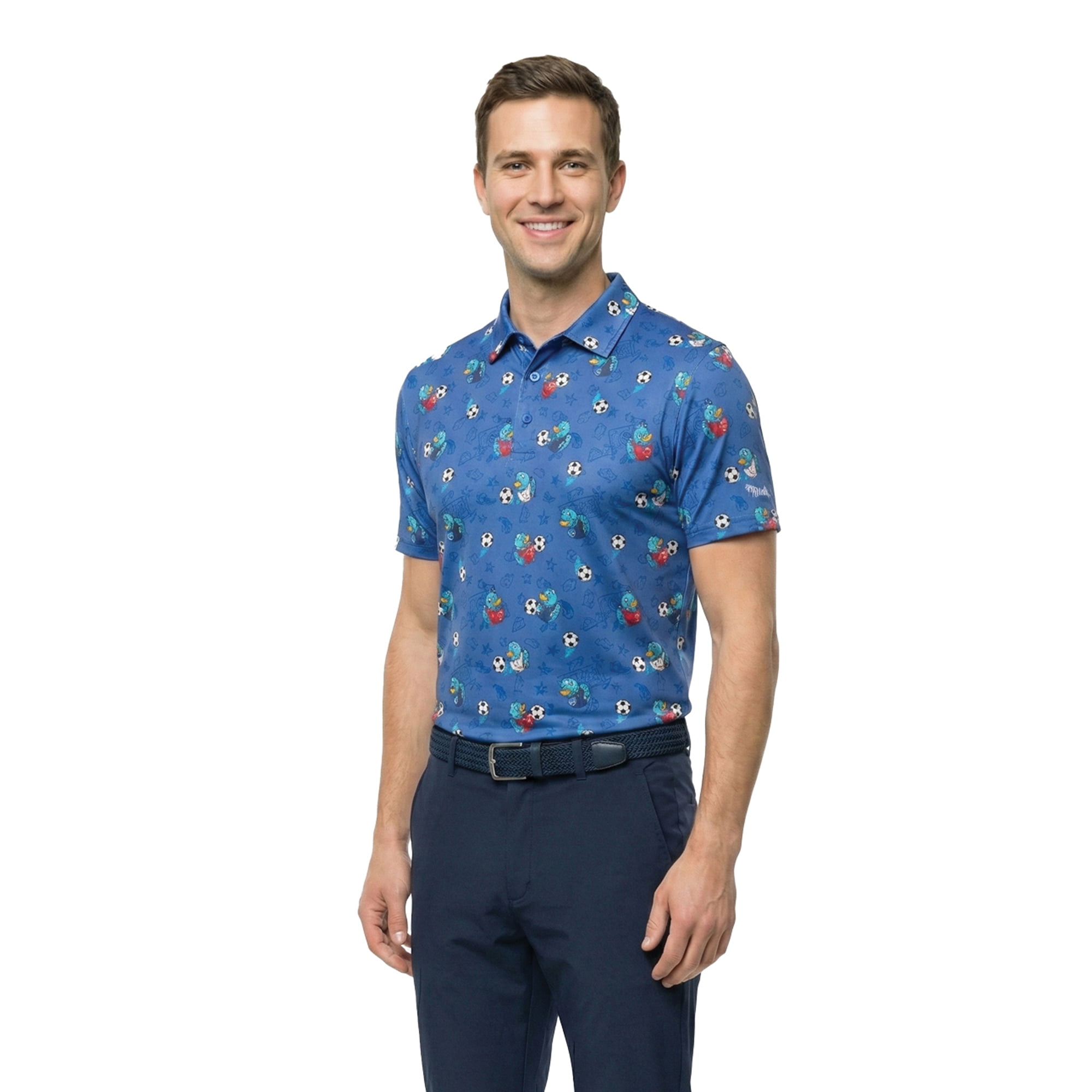 Birdie Bound Men's and Big and Tall Men's Team USA Polo Shirt, Sizes XS-4XLT