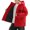Red, variant on Boys Hooded Hardshell Jacket, Fall Winter Long Sleeve Multi‑Pocket Jacket, Casual Outerwear for Kids Outdoor Activities