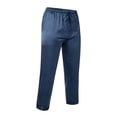 thumbnail image 4 of Tinglu Men Sleepwear Trousers Silk Satin Pajamas Pyjamas Pants Sleep Bottoms Nightwear, 4 of 8