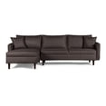 thumbnail image 2 of Sala Modular Sofá Cama Reversible De Lino Chocolate Beehive Memory Foam Modelo Analia, 2 of 8