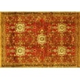 thumbnail image 1 of Ahgly Company Indoor Rectangle Persian Yellow Traditional Area Rugs, 2' x 4', 1 of 4