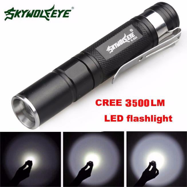 Mini LED Torch LED Flashlight CREE Q5 Adjustable Focus Flashlight 3500LM Zoomable 3 Mode Torch Super Bright Light Lamp