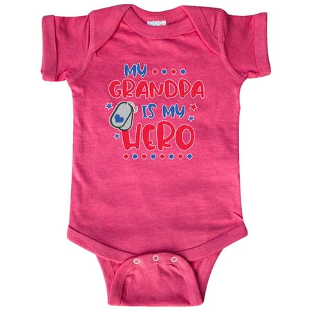 

Inktastic Memorial Day My Grandpa is My Hero Gift Baby Boy or Baby Girl Bodysuit