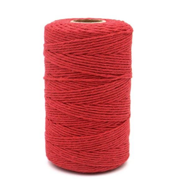 200M656Feet cotton String,Red String,cotton cord craft String Baker Twine  for DIY crafts and gift Wrapping-2mm 