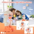 thumbnail image 2 of Partheme Novelty Toys 2 Counts Children's Roller Skating Robot Toy Dancing Robot With Light And Music A B, 2 of 3
