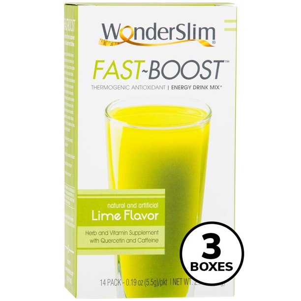 FAST BOOST Thermogenic Energy Boosting Powder Drink Mix by WonderSlim