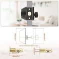 thumbnail image 3 of Uxcell Cylinder Deadbolt Door Lock Round Entry Front Door Handle Sets for Door Black, 3 of 7