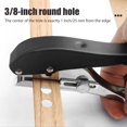 thumbnail image 3 of 5Pcs Single Hole Punch 5/16inch Heavy Duty Hole Puncher Portable Hole Edge Banding Punching Plier Handheld Punching Tool with Limiter for Paper Cards Plastic Cardboard, 3 of 10
